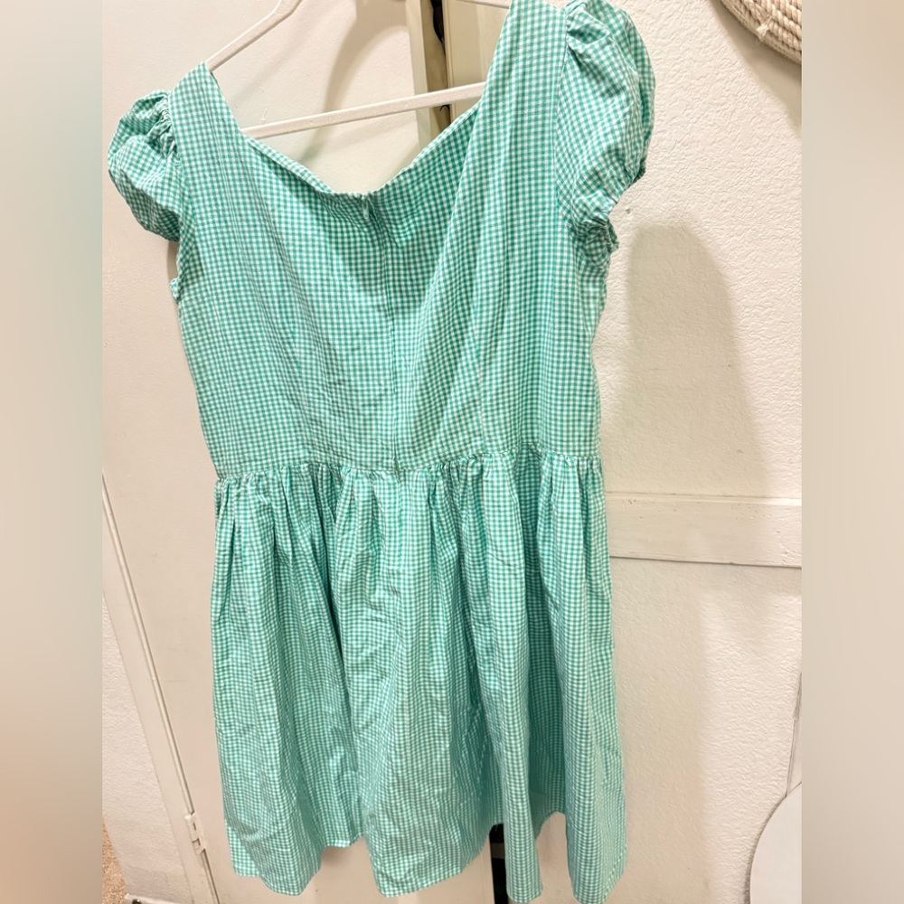 Bernie Dexter fit & flare green & white gingham dress 3X - Picture 4 of 8